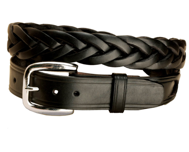 Wide braided belt deals